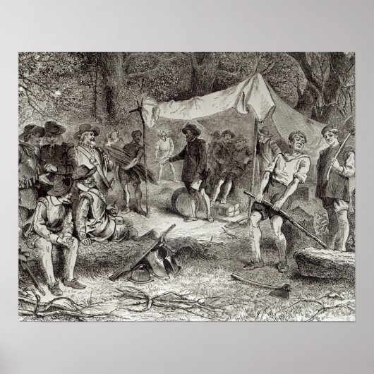 Poster Le premier jour à Jamestown (Devant)