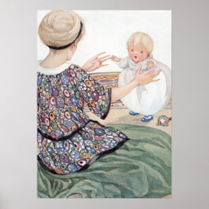 Poster Le premier pas du bébé par Anne Anderson