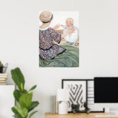 Poster Le premier pas du bébé par Anne Anderson (Bureau à domicile)