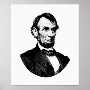 Poster Le Président Abraham Lincoln Graphic