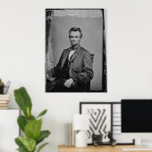 Poster Le président Abraham Lincoln Portrait par Mathew B (Bureau à domicile)