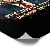 Poster Le président américain de la démocratie élit Donal (Coin)