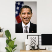 Poster Le président américain élu Barack Obama (Bureau à domicile)