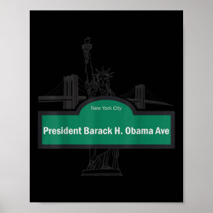 Poster Le Président Barack Obama Ave.