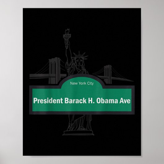 Poster Le Président Barack Obama Ave. (Devant)