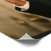 Poster Le président Barack Obama réfléchit à la rencontre (Coin)