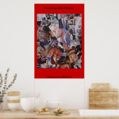 Poster Le président Bill Clinton Collage (Cuisine)