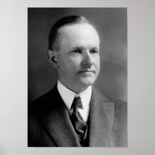Poster Le président Calvin Coolidge Portrait - 1923