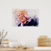Poster Le président Donald Trump (Cuisine)