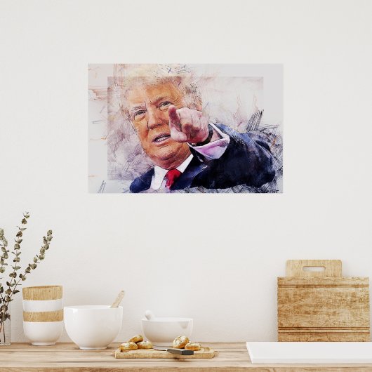 Poster Le président Donald Trump (Cuisine)