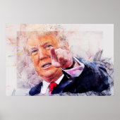 Poster Le président Donald Trump (Devant)