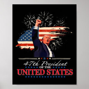 Poster Le président Donald Trump 47e Inaugura du présiden