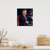 Poster Le président Donald Trump 4 juillet 2020 & Sig (Cuisine)