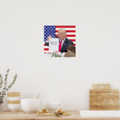 Poster Le président Donald Trump - Écrivez votre propre t (Cuisine)