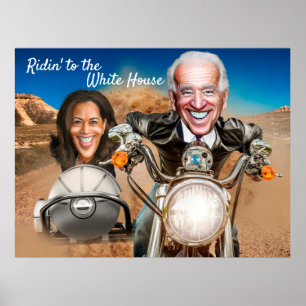 Poster Le président élu Joe Biden et Kamala Harris Bikers