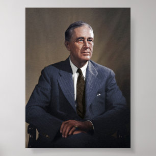 Poster Le président Franklin D. Roosevelt