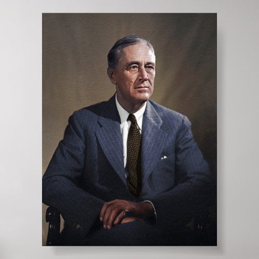 Poster Le président Franklin D. Roosevelt (Devant)