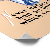 Poster Le président Franklin Roosevelt et Citation — 2ÈME (Coin)