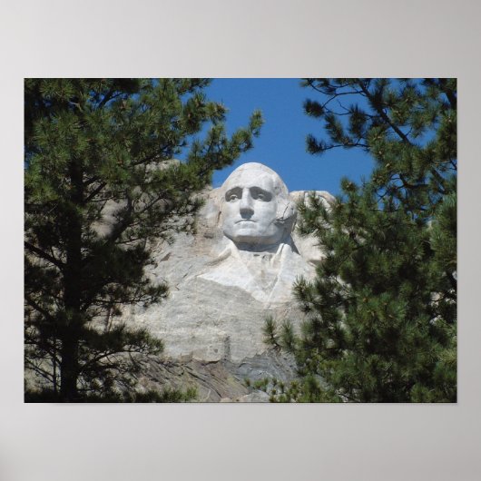 Poster Le président George Washington, Mount Rushmore (Devant)