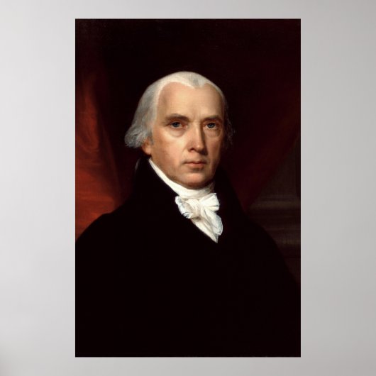 Poster Le président James Madison Portrait de John Vander (Devant)