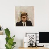 Poster Le président John Fitzgerald Kennedy (Bureau à domicile)