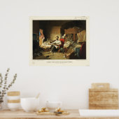 Poster Le Président Lincoln Écrit une proclamation de la  (Cuisine)