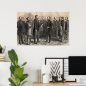Poster Le président Lincoln et le général Grant (Bureau à domicile)