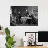Poster Le Président Lincoln Et Sa Famille (Bureau à domicile)