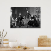 Poster Le Président Lincoln Et Sa Famille (Cuisine)