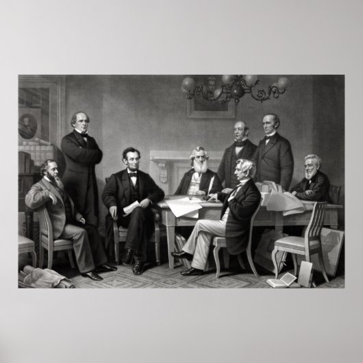 Poster Le président Lincoln et son cabinet (Devant)