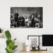 Poster Le président Lincoln et son cabinet (Bureau à domicile)