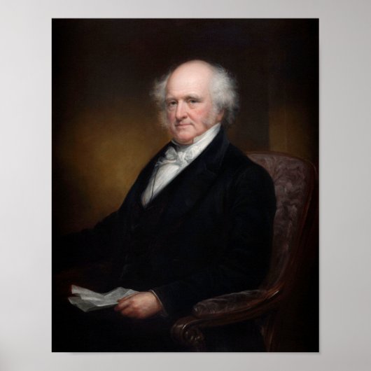Poster Le président Martin Van Buren Portrait (Devant)