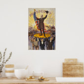 Poster Le président McKinley debout sur une pièce géante (Cuisine)