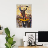 Poster Le président McKinley debout sur une pièce géante (Bureau à domicile)