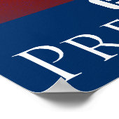 Poster Le président Obama, le changement est maintenant à (Coin)