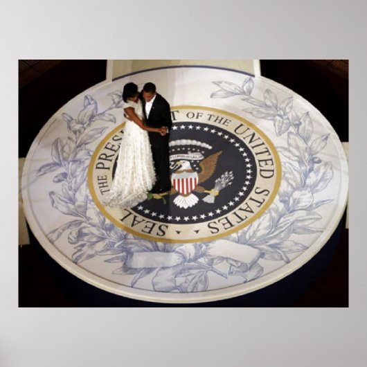 Poster LE PRÉSIDENT Obama PREMIER COUPLE, PREMIÈRE DANSE (Devant)