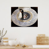 Poster LE PRÉSIDENT Obama PREMIER COUPLE, PREMIÈRE DANSE (Cuisine)