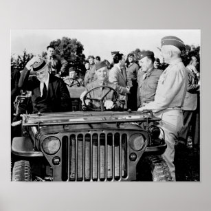 Poster Le président Roosevelt et le général Patton - 1943