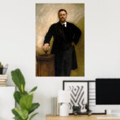 Poster Le président Theodore Roosevelt John Singer Sargen (Bureau à domicile)
