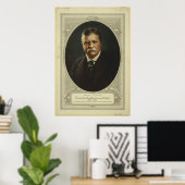 Poster Le président Theodore Roosevelt par Forbes Lithogr (Bureau à domicile)