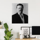 Poster Le Président Theodore Roosevelt Portait (Bureau à domicile)