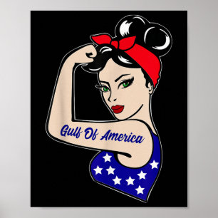 Poster Le Président Trump 2025 Du Golfe Des États-Unis