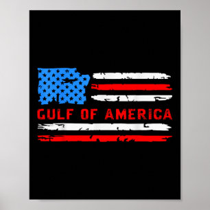 Poster Le Président Trump 2025 Du Golfe Des États-Unis _5