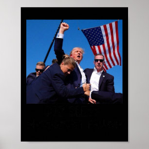 Poster Le président Trump béni