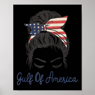 Poster Le Président Trump Du Golfe Des États-Unis 2025 Ra