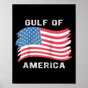 Poster Le Président Trump Du Golfe Des États-Unis 2025 Ra