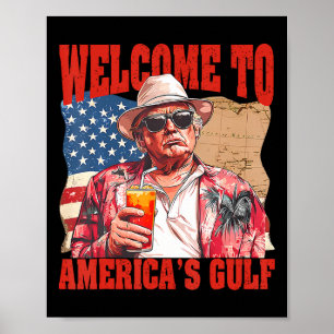 Poster Le président Trump souhaite la bienvenue dans le G
