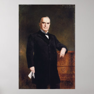 Poster Le Président William McKinley avant août Benziger