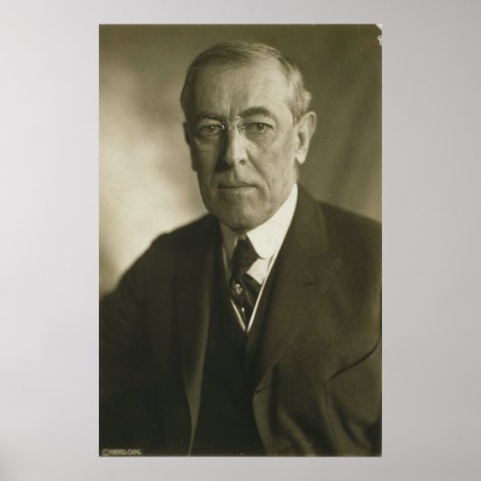 Poster Le président Woodrow Wilson Portrait 1919 (Devant)