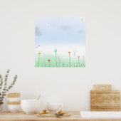 Poster Le printemps arrive (Cuisine)